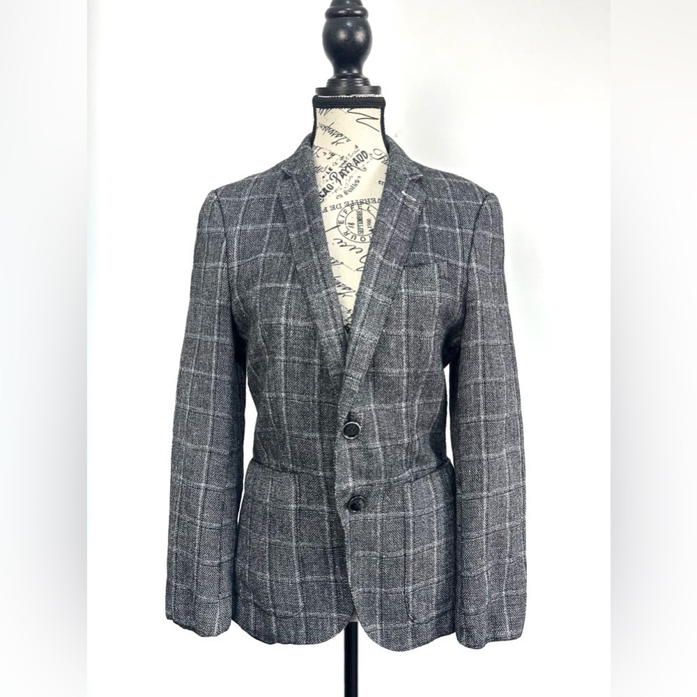 Hugo Boss Wool And Linen Blend Blazer